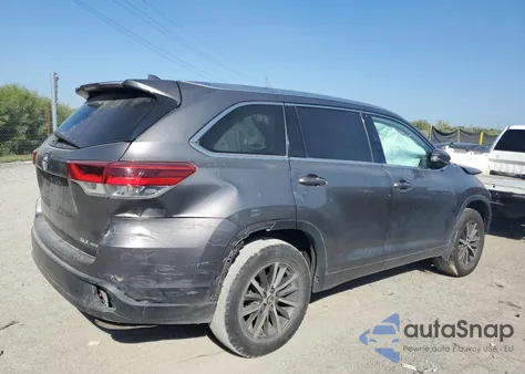 2018 Toyota Highlander Se from USA, damaged, VIN 5TDJZRFH1JS524283